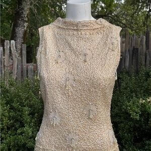 Antique Beaded Sleeveless Top